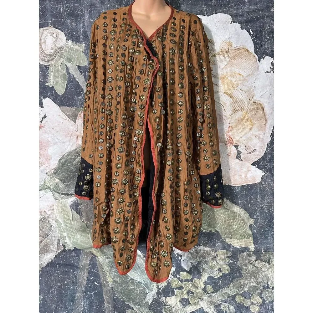 Free People  Coin Jacket Size L - Picture 3 of 5